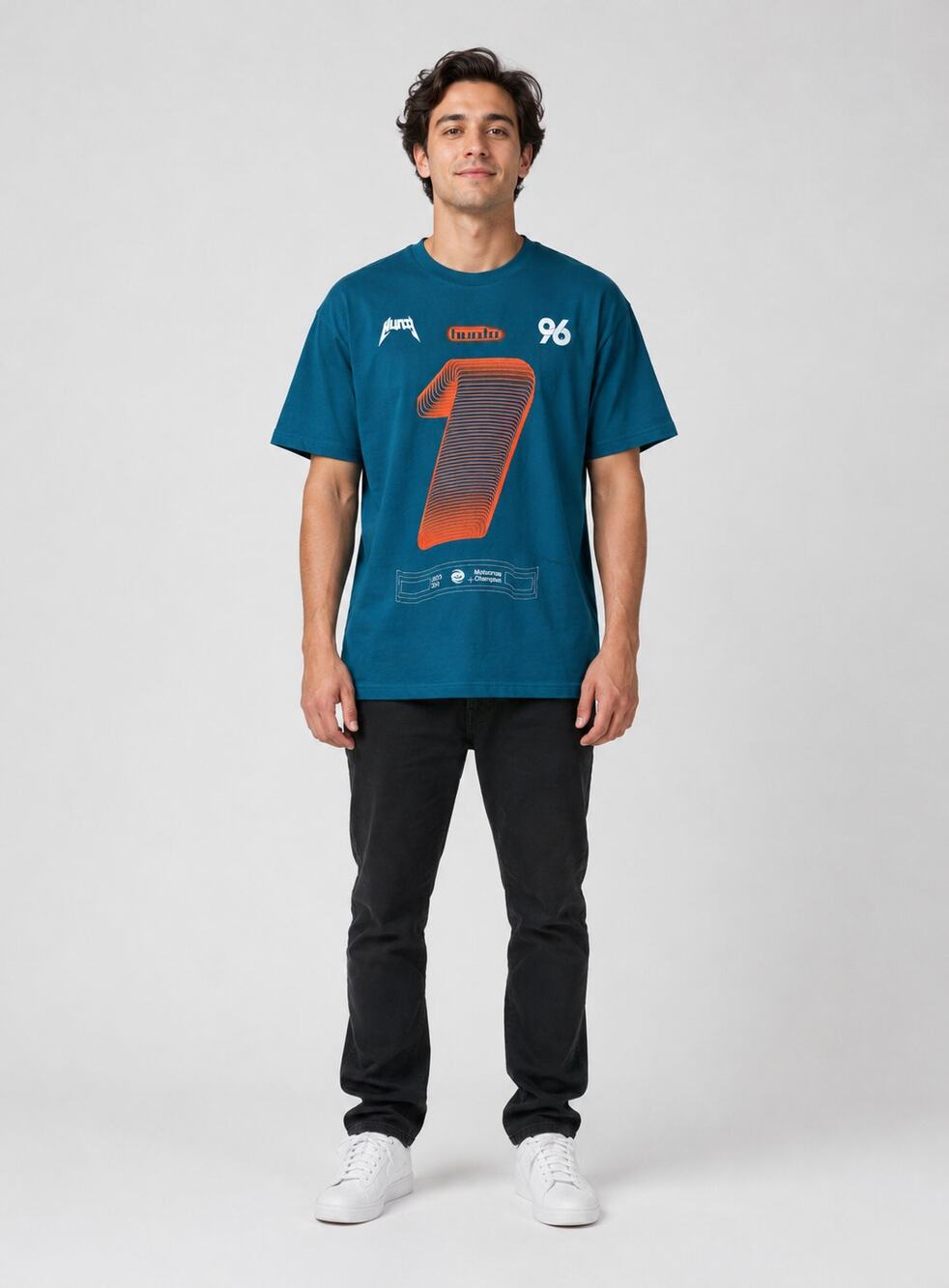 Hunta Racing MX23 Champ Tee Shirt Mens XL New Motorcross Champion Green Orange